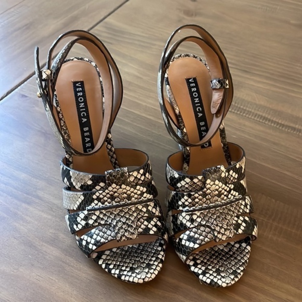 Veronica Beard Snakeskin Sandals - Picture 2 of 10